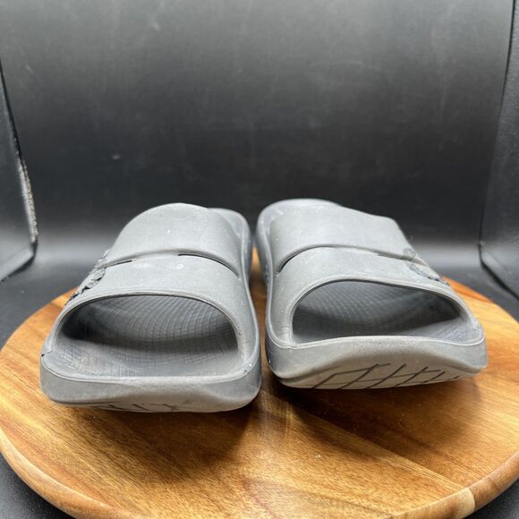OOFOS OOahh Recovery Slides Mens Size 11 Sport Flex Grey Sandals Slip On Shoes - Picture 2 of 8